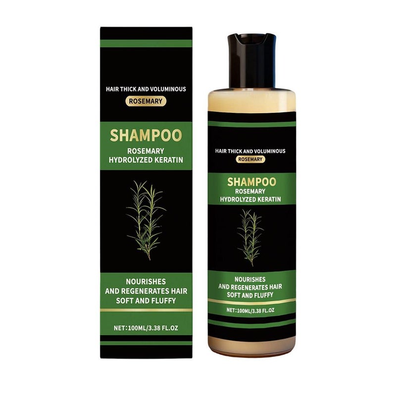 Rosemary keratin thickening shampoo, herbal essence nourishing shampoo, pure plant-based oil-controlling, volumizing, dandruff-reducing, anti-itch, and anti-hair loss shampoo SKU00009494 100ml